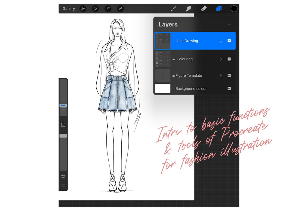 Intro to Digital Fashion Illustration (Procreate)