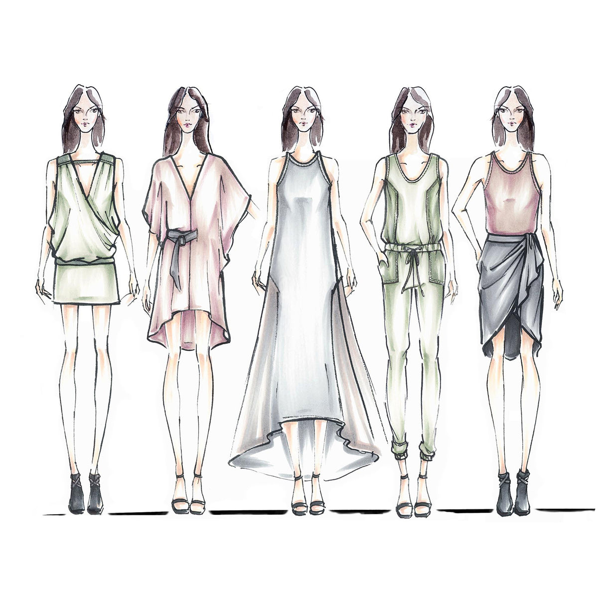 Fashion Sketch Stock Photos and Images - 123RF